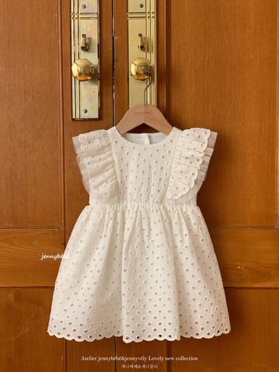 JE725｜(66-120cm) 波點刺繡洋裝包屁衣/洋裝15