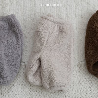 Bebe holic35｜(3m-18m) 刷毛熊熊縮口褲4