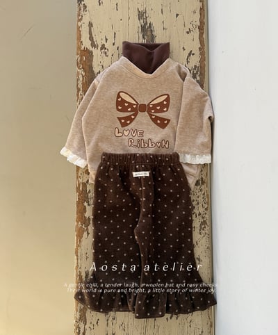 AOSTA01｜(6m-5y) 荷葉波點喇叭褲11