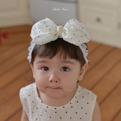 bebe nine50  (Free) 2色蝴蝶結蕾絲髮帶1