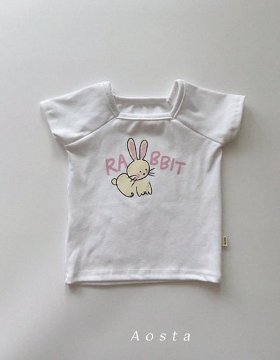 AOSTA27｜(6m-5y) 2款小兔兔方領上衣3