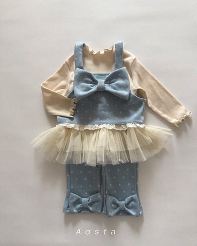 AOSTA26｜(6m-5y) 蝴蝶結蕾絲小背心20