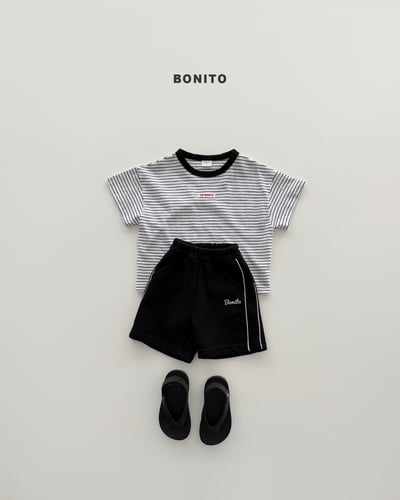 Bonito53｜(75cm-125cm) 3組線條拼接上衣（2件組）13