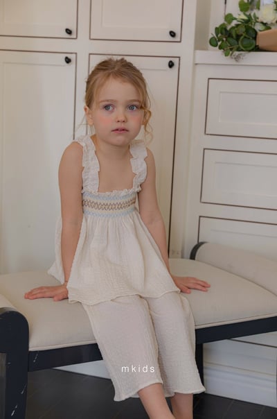 M-KIDS20｜(65-115cm) 荷葉抓皺滾邊套裝21