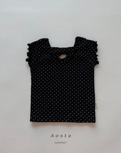 AOSTA55｜(6m-5y) 3款緞帶木耳邊上衣6