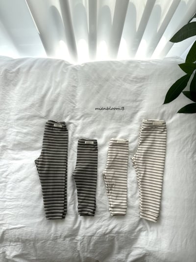 Bloom.b07｜(0m-24m/85cm-125cm) 條紋合身內搭褲1