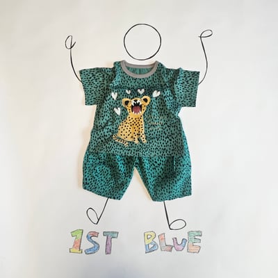 1st blue29｜(~93-118cm) 豹紋印花上衣7