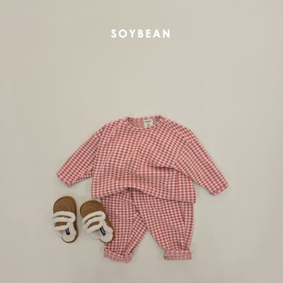 Soybean02｜(75cm-118cm) 格紋家居套裝8