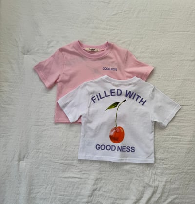 LePetitmot05｜(80-125cm) 櫻桃圖案上衣1