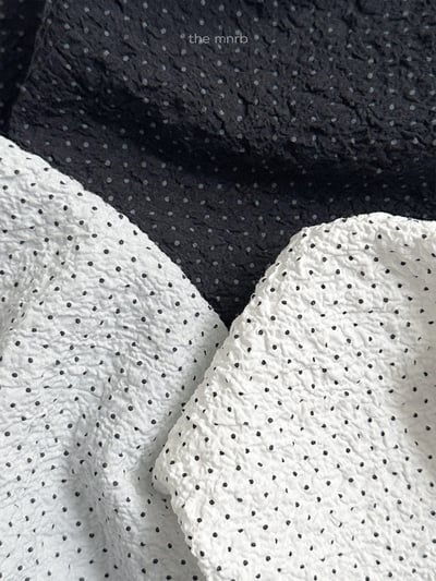 MiniRobe11｜(70-110) 抓皺無袖波點上衣2