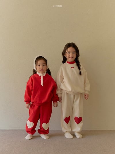 Lindo40｜(80cm-125cm) 愛心休閒上衣20