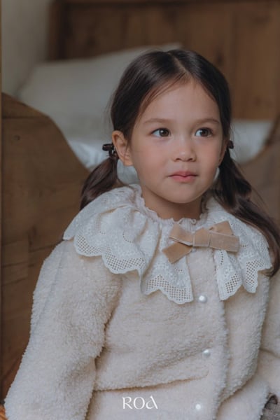 ROA04｜(80cm-120cm) 2色蕾絲領袖邊絨毛外套17