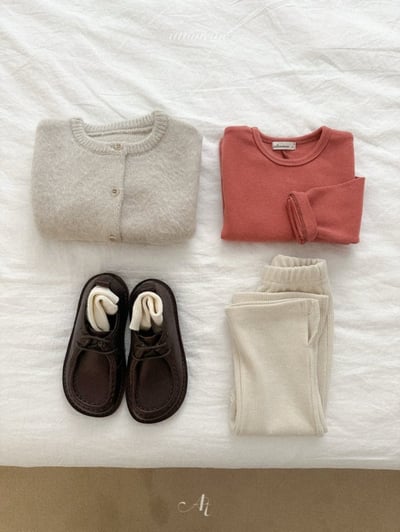 Atomeme32｜(70cm-110cm) 後開衩素面小標上衣14