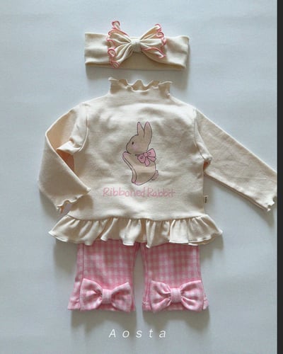 AOSTA19｜(6m-5y) 滾邊蝴蝶結髮帶23