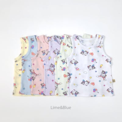 LIME&BLUE26｜(80-118cm)  獨角獸無袖套裝2