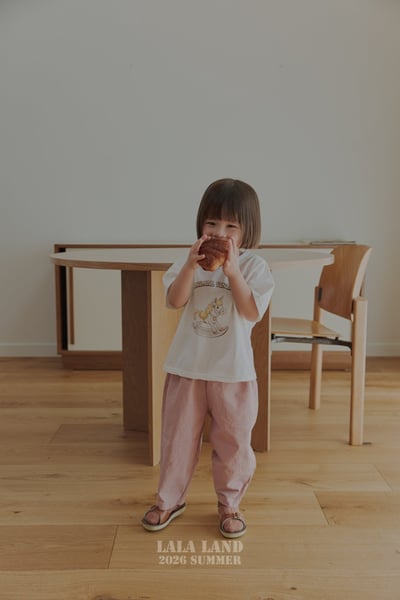 lala land65｜(75-120cm) 4色素面棉質長褲8