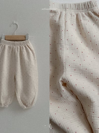 Atomeme21｜(70-110) 舒適休閒印花縮口褲4