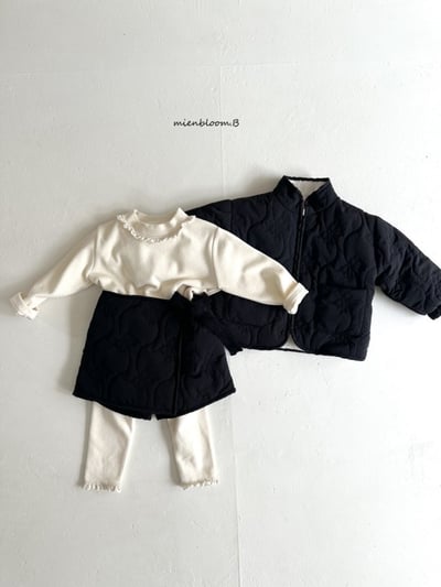 Bloom.b47｜(85cm-125cm) 蝴蝶結印花絎縫綁帶褲裙10