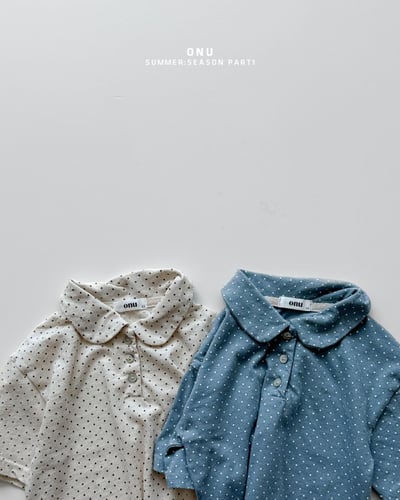 onu33｜(70cm-115cm) 波點有領上衣4