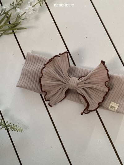 Bebe holic05｜(3m-18m) 滾邊蝴蝶結髮帶4