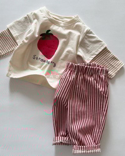 AOSTA17｜(6m-5y) 線條直筒長褲16