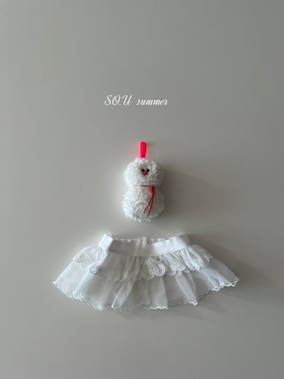 SO.U04｜(6m-4y)  蝴蝶結薄紗層次圍裙1