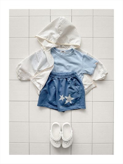 onu47｜(70cm-115cm) 泡泡紗拉鍊連帽外套7