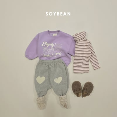 Soybean78｜(75cm-118cm) 高領條紋上衣11