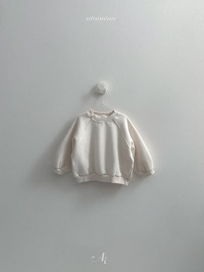 AT38｜(70-110) PARIS 刺繡落肩厚棉休閒上衣4