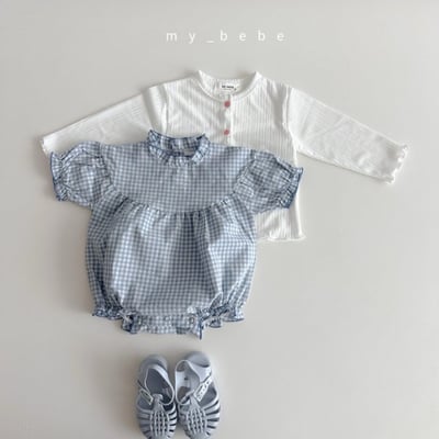 my_bebe12｜(58-72cm) 荷葉滾邊包屁衣10