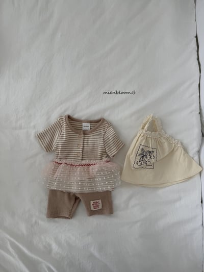 Bloom.b20｜(55cm-118cm) 條紋排扣上衣10