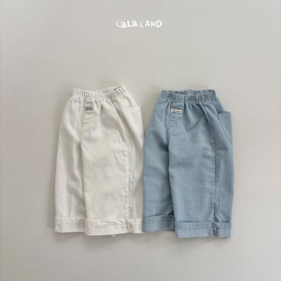 lala land68｜(75-120cm) 2色反摺直筒長褲19
