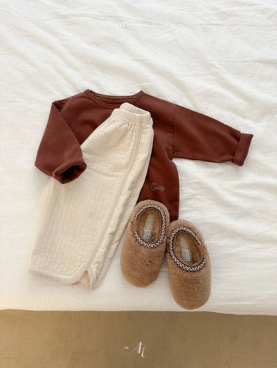 Atomeme28｜(70cm-110cm) 簡約素面棉質上衣7