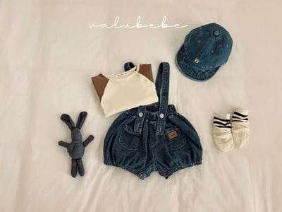 Valubebe 32｜(65-80cm) 南瓜吊帶褲10