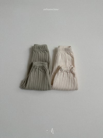 Atomeme23｜(70-110) 壓紋縮口休閒褲8