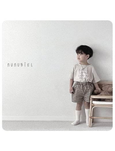 NUNU BIEL29｜(65-115cm) 棋盤格子褲14