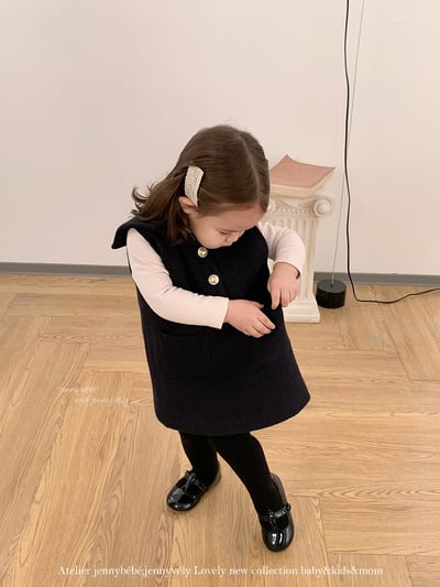 JE 649｜(80-110cm)  洋氣小香風背心裙7