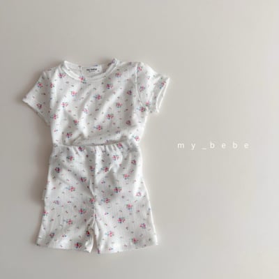 my_bebe23｜(80-120cm) 碎花家居服組4