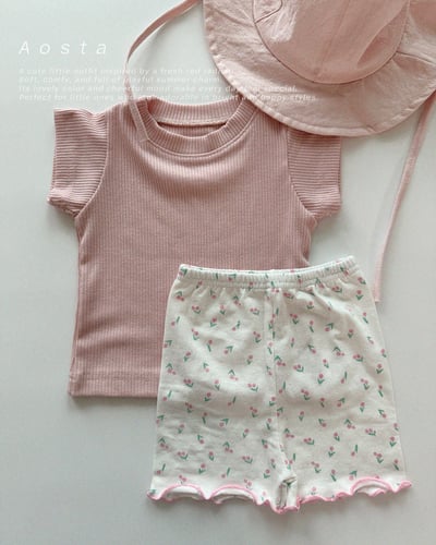 AOSTA09｜(6m-5y) 7色小標素色上衣25