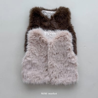 mimi market09 (65-85cm)  毛絨絨背心外套2