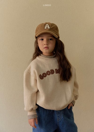 Lindo78｜(80cm-125cm) A字母燈芯絨棒球帽12