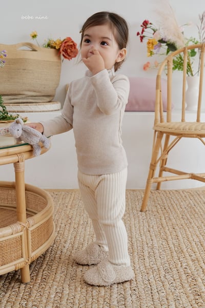 bebe nine26 (65cm-115cm) 3色磨毛立領上衣3