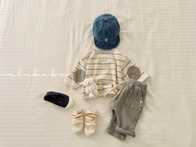 Valubebe78｜(65-90) 補丁條紋/點點上衣5