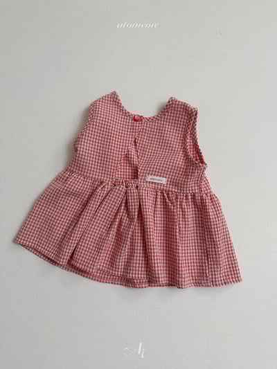 Atomeme32｜(70-110) 格紋設計傘狀上衣9