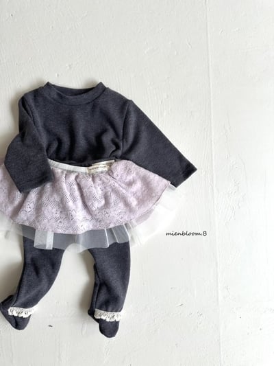 Bloom.b43｜(0m-24m/85cm-125cm) 蕾絲薄紗澎澎裙6