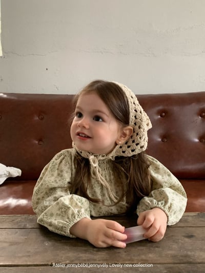 JE584｜(73-100cm) 復古碎花燈芯絨套裝22