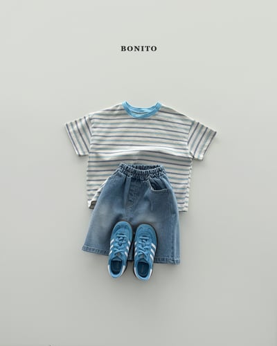 Bonito37｜(75cm-125cm) 2色漸變色線條上衣10