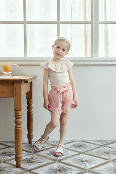 ROA26｜(6m-18m) 2色蕾絲大翻領上衣8