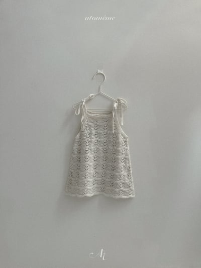 Atomeme08｜(70-110) 針織綁帶洋裝4