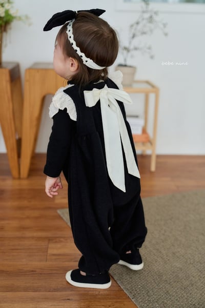 bebe nine09 (65cm-75cm) 3色飛袖緞帶連身衣1